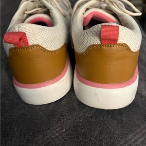 Women's Pink and Tan Sneakers